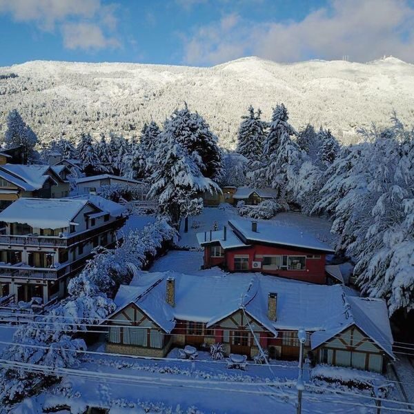 Lagos del Sur under snow